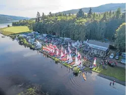  ??  ?? Newcomers are being offered a chance to learn sailing on Loch Tummel