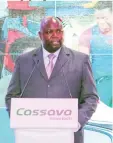  ??  ?? Cassava CEO Eddie Chibi, officiatin­g at the launch of Akello Edutech yesterday