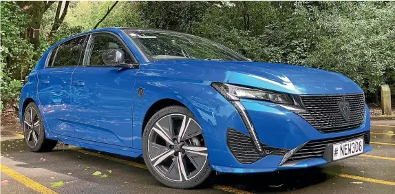  ?? NILE BIJOUX/STUFF ?? The Peugeot 308 is here now, although the hybrid is still a couple of months away. It is brilliant, although a bit more power wouldn’t go amiss.