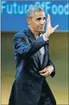  ?? ALESSANDRO GAROFALO / REUTERS ?? Barack Obama, ayer, en Milán