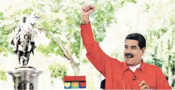  ??  ?? ► El Presidente Nicolás Maduro en un acto de gobierno, ayer.