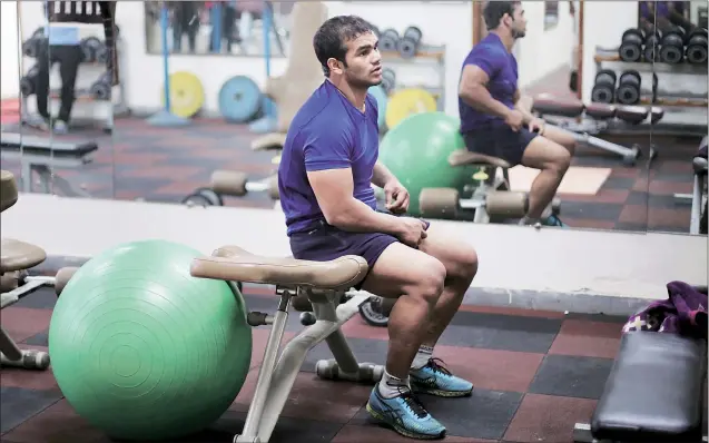  ?? File ?? Wrestler Narsingh Yadav and his roommate at the SAI Centre in Sonepat, Sandeep Yadav, have both tested positive for the same anabolic steroid Metadienon­e.