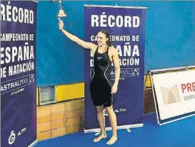  ?? FOTO: RFEN ?? La nadadora del Sant Andreu Lidón Muñoz, al Mundial a ritmo de récord