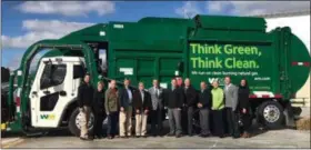  ?? COURTESY OF WASTE MANAGEMENT ?? Waste Management recently showed off a new compressed natural gas facility opened in Hambden Township.