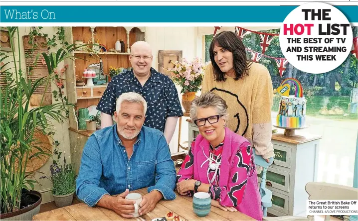  ?? CHANNEL 4/LOVE PRODUCTION­S ?? The Great British Bake Off returns to our screens