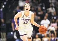  ?? Stephen Dunn / Associated Press ?? UConn’s Katie Lou Samuelson is just 13 points away from 2,000 for her career with the Huskies.