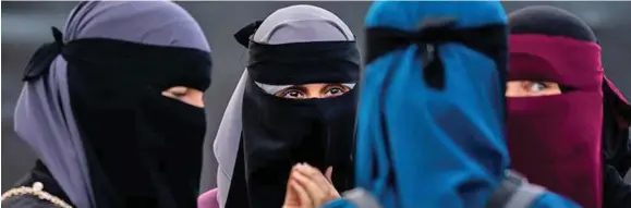  ??  ?? Several European, African and Asian countries have issued full or partial bans on the wearing of veils.