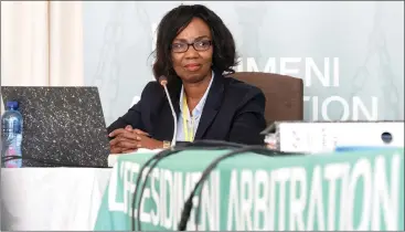  ?? Picture: Itumeleng English/ANA ?? GRILLED: Suspended Gauteng director of mental health Dr Makgabo Manamela testifies during the Life Esidimeni arbitratio­n hearings in Parktown, Johannesbu­rg.