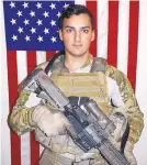  ?? SOURCE: U.S. ARMY ?? Army Sgt. Leandro Jasso, from Washington state, died Saturday after being shot in Afghanista­n’s Nimruz province.