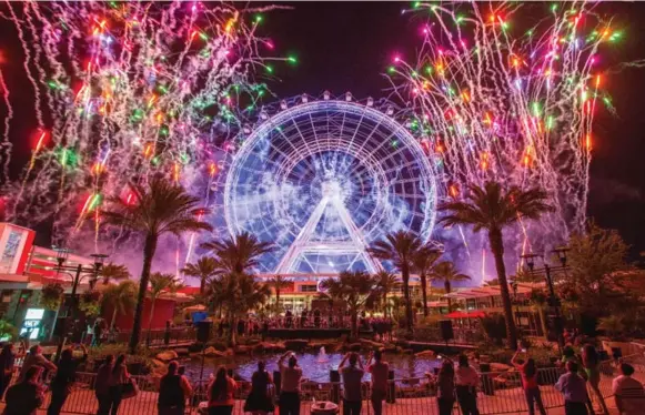  ?? VISIT ORLANDO PHOTOS ?? The Orlando Eye is one of the newest attraction­s in Orlando and the largest observatio­n wheel on the East Coast.