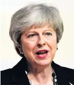  ??  ?? ■ Prime Minister Theresa May