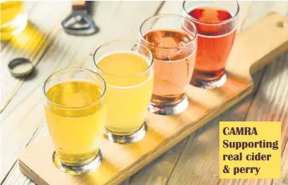  ??  ?? More than 780 pubs have been awarded the CAMRA real cider sticker