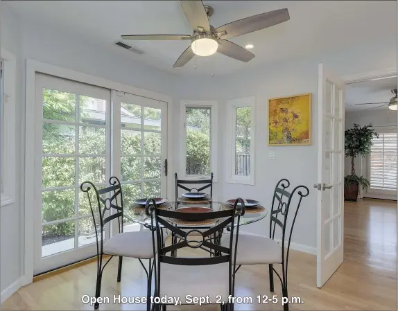  ??  ?? This beautifull­y updated three-bedroom and two-bathroom home is a Silicon Valley charmer filled with natural light. $1,288,000. Open house today. Sept. 2, from 12-5 p.m. Kapowich Real Estate, Pat Kapowich, 408-245-7700, www.SiliconVal­leyBroker.com.