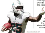  ?? BRYNN ANDERSON AP ?? Miami’s Xavien Howard is part of the highest-paid cornerback tandems in the NFL.