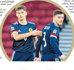  ?? ?? The Kieran Tierney-Andy Robertson Scotland conundrum has been solved