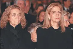  ?? ?? HERMANAS. Elena y Cristina, las hermanas de Felipe VI.
