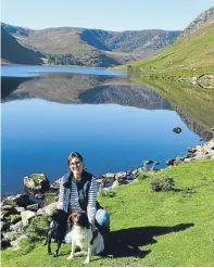  ?? Picture: Angus Whitson. ?? Lianne with Nelly and Emba beside Loch Lee, Glenesk.