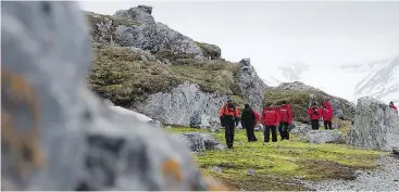  ?? — AARON SAUNDERS ?? A journey through the Arctic Svalbard archipelag­o is one of the great adventure cruises available, and Tauck is offering one special sailing next year.