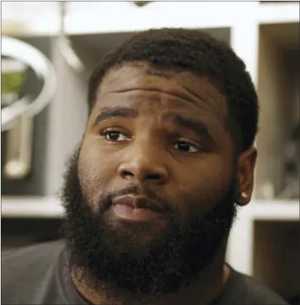  ?? THE ASSOCIATED PRESS ?? Sheldon Richardson is a different guy from the one the Jets had in camp last summer. “I got my head right,” he declared after practice on Monday.