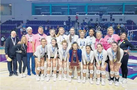  ?? LAKEWORTHC­HRISTIAN/COURTESY ?? LakeWorth Christian girls volleyball repeats as state champions.