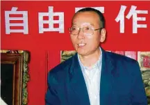  ?? LIU XIA/EFE ?? ‘Subversivo’. Liu Xiaobo foi condenado a 11 anos em 2009