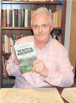  ?? ?? Bob Paterson with his book on the Somme battlefiel­d.