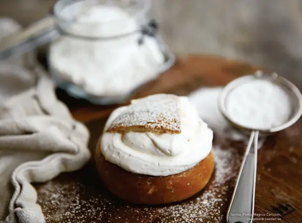  ??  ?? Semla. Photo: Magnus Carlsson, imagebank.sweden.se