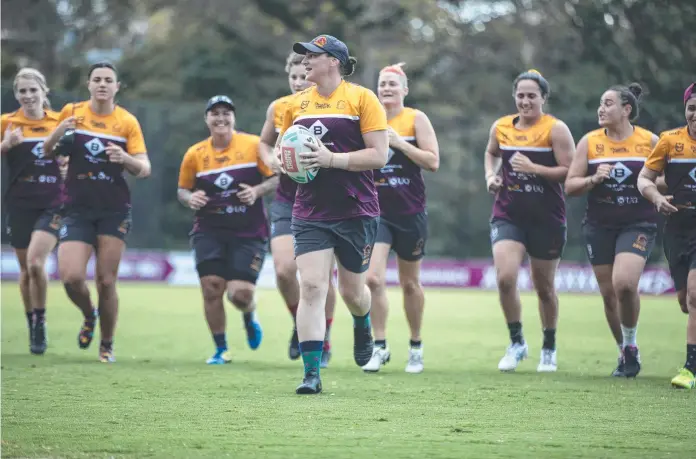  ?? Picture: File/Brisbane Broncos ?? OCTOBER IN SIGHT: Killarney’s Steph Hancock will get the chance to compete once again for the Brisbane Broncos with the NRLW competitio­n cleared to start in 2020.