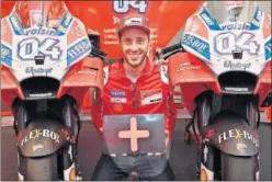  ??  ?? ACUERDO. Dovizioso completará ocho temporadas en Ducati.