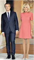  ??  ?? Brigitte Macron has defended her husband ahead of crunch week