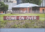  ?? Hearst Connecticu­t Media file photo ?? Portland’s welcome sign as seen from across the Connecticu­t River in Middletown.
