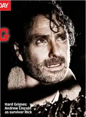  ??  ?? Hard Grimes: Andrew Lincoln as survivor Rick