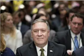  ??  ?? Mike Pompeo, U.S. secretary of state, on. MUST CREDIT: Bloomberg photo by Andrew Harrer
