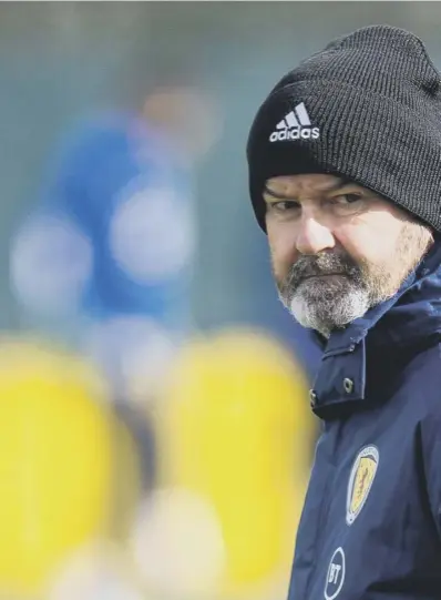  ??  ?? 0 Steve Clarke is aiming to reach back-to-back finals with Scotland as he sets his sights on the World