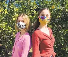  ?? COURTESY PHOTO ?? Francis Parker School students Isabella Haack (left) and Alena Callahan are the founders of Distant Dancers.