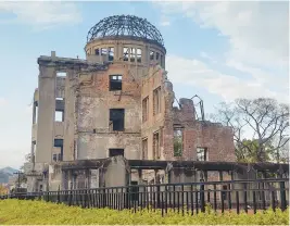  ?? CARL FINCKE PHOTOS ?? The Genbaku Dome, or atomic bomb dome, in Hiroshima.