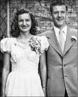  ?? FAMILY PHOTO ?? RIGHT: Blakkan and Hassinger in 1947 at their high school prom.