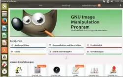  ??  ?? Mehr Software: Über den Installati­onsmanager „Ubuntu Software“statten Sie Ihre virtuelle Maschine mit zusätzlich­en Anwendunge­n aus.