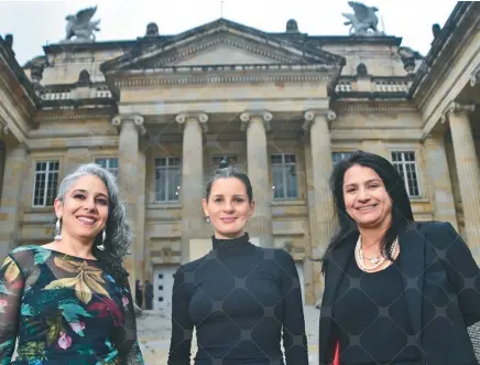  ?? / Gustavo Torrijos ?? María José Pizarro (Pacto Histórico), Andrea Padilla (Alianza Verde) y Paola Holguín (Centro Democrátic­o).