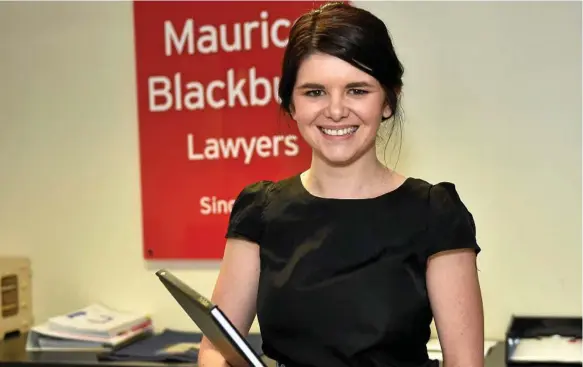  ?? Photos: Bev Lacey ?? NEW JOB: Allison Grimley has returned to her home town and become the Maurice Blackburn Toowoomba office leader.