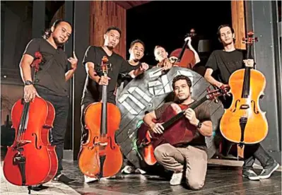  ??  ?? Cello rock band Paladin will perform at the Kuantan Music Festival on april 4 and 5, 2014 in Cherating, Pahang.