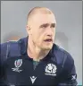  ??  ?? STUART HOGG: The British Lions full-back has been named as Scotland’s new captain