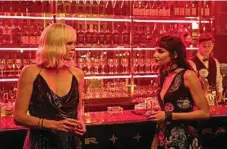  ??  ?? Charlize Theron and Sofia Boutella in a scene from Atomic Blonde.
