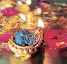  ?? Supplied ?? THE writer says Diwali is a five-day festival, with the first three days crucial to pleasing Mother Lakshmi. |