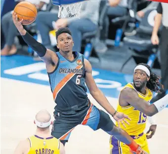  ??  ?? Hamidou Diallo has seen his minutes increase this season, but the jumps the Thunder guard has made in points, rebounds and assists aren't just because of his additional playing time. [BRYAN TERRY/ THE OKLAHOMAN]