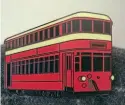  ?? MDT ?? The Mumbles Developmen­t Trust’s Brush 106-seater tram badge.