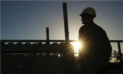  ??  ?? Farmers, conservati­onists and traditiona­l owners have criticised the ‘phased approval’ of the Santos coal seam gas developmen­t in Narrabri. Photograph: Bloomberg via Getty Images