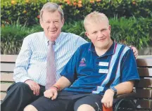  ??  ?? Gold Coast Hospital’s Ian Langdon with grandson Ky.