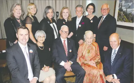  ?? PHOTOS: BILL BROOKS ?? The Top 7 Over 70 Gala held Oct. 17 at the Hyatt Regency was a success thanks to the tireless efforts of the volunteer committee. Pictured, back row from left, are Sandi Gilbert, Emily Wuori, Elizabeth Carson, Monica Zurowski, Brian Felesky and Kim Mcconnell. Front row, from left, Cameron Mcdonald, Bev Foy, Jim Gray, Linda Mcnally and Steve Allan. Missing from the photo are committee chair Bonnie Dupont and Cheryl Hamelin.