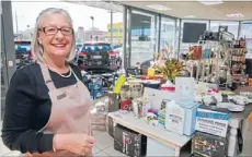  ?? Photo: CARYS MONTEATH/ FAIRFAX NZ ?? Settled: The Cook Shop proprietor Elizabeth Fry when the business was trading from one of the show rooms at Gary Cockram Hyundai Motors on Durham St. The business is now at 54 Holmwood Rd.